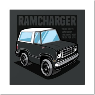 Black Ramcharger - 1974 Posters and Art